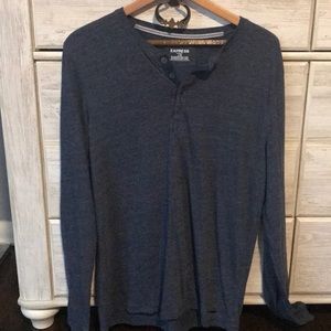 Men’s express Henley Blue large